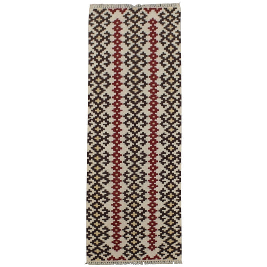 Kilim Antik El Dokuma Balıkesir Yörük Mini Yolluk Yün Kilim 0838 - Yeni - Çok Renkli