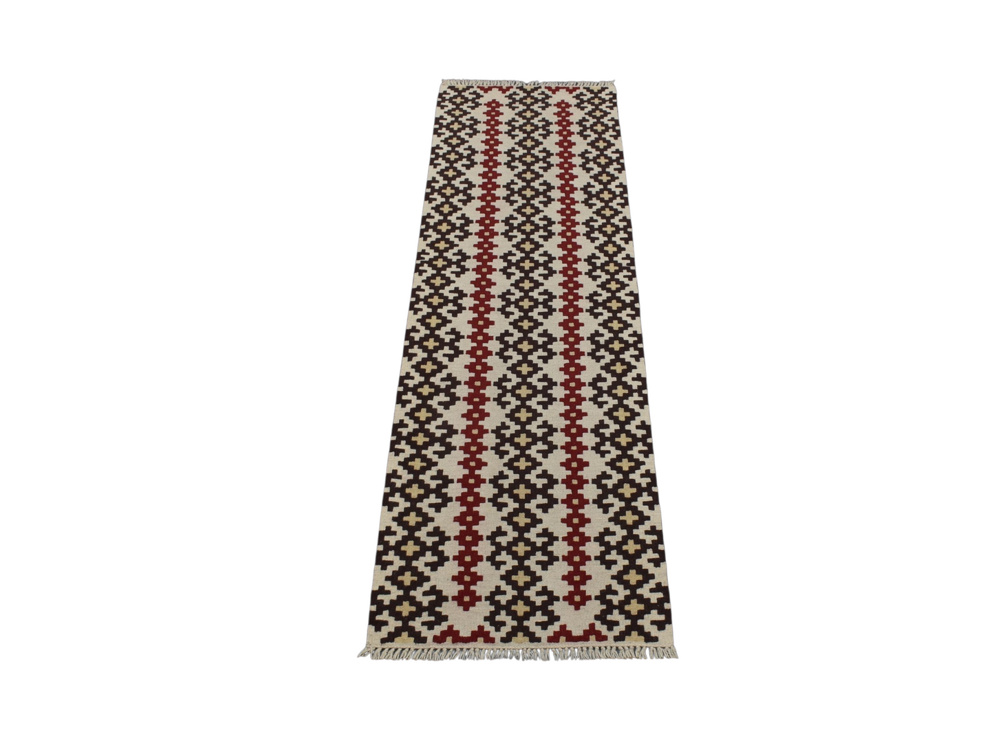 Kilim Antik El Dokuma Balıkesir Yörük Mini Yolluk Yün Kilim 0838 - Yeni - Çok Renkli