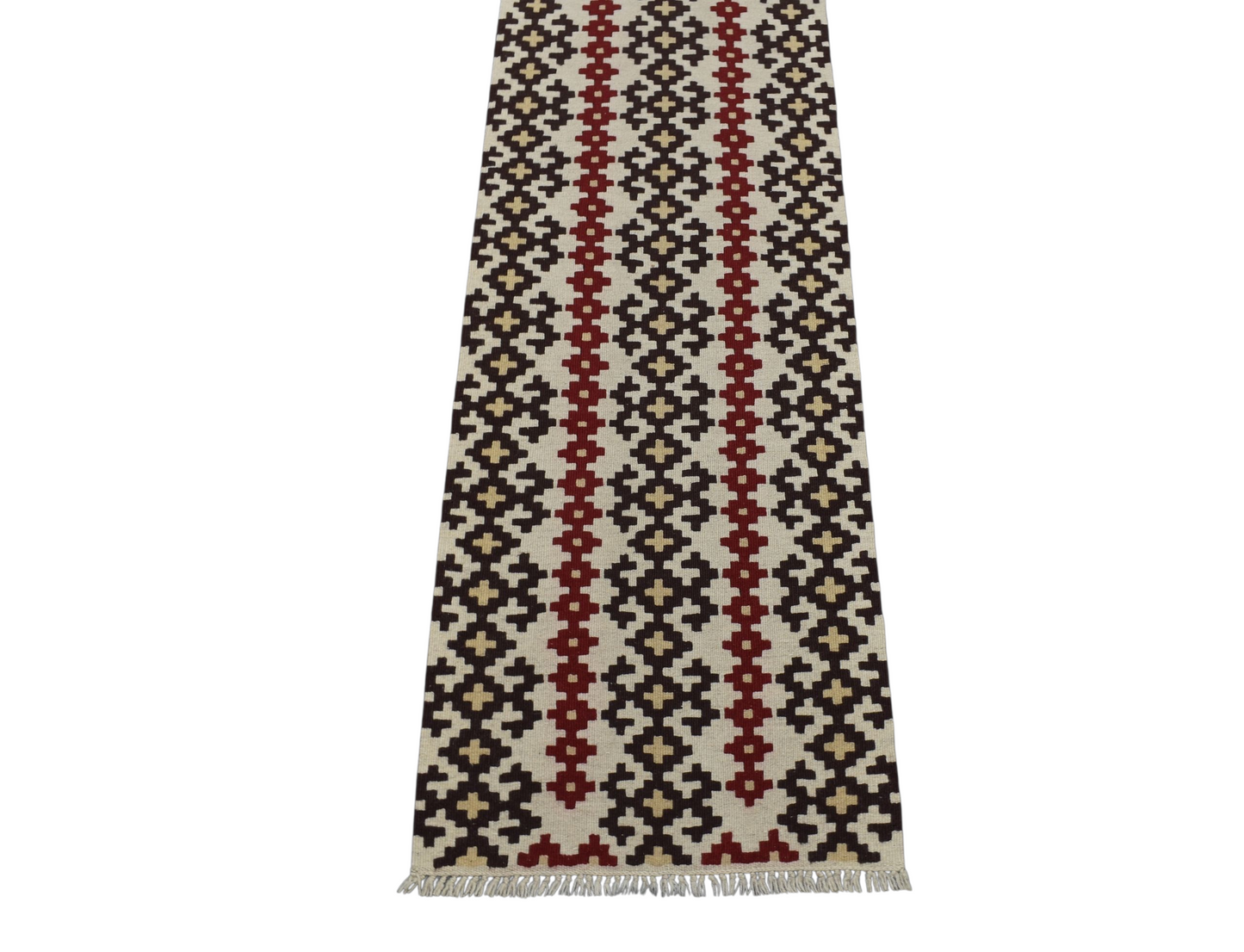 Kilim Antik El Dokuma Balıkesir Yörük Mini Yolluk Yün Kilim 0838 - Yeni - Çok Renkli