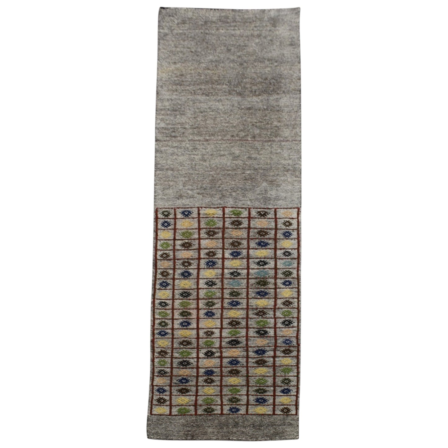 Kilim Antik El Dokuması Pastel Kağızman Yörük Yolluk Pamuklu Yün Kilim 0846 - Yeni - Çok Renkli