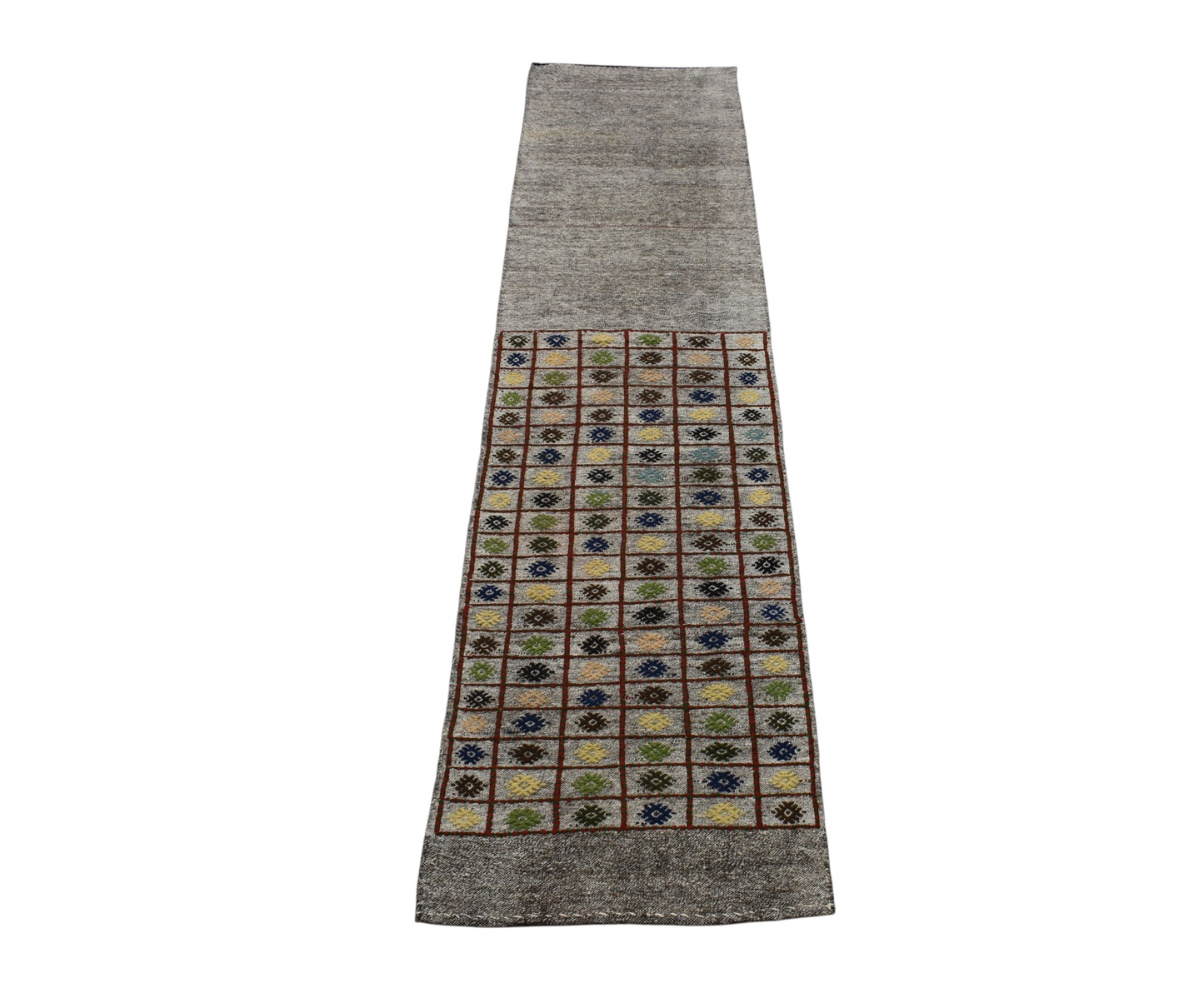 Kilim Antik El Dokuması Pastel Kağızman Yörük Yolluk Pamuklu Yün Kilim 0846 - Yeni - Çok Renkli