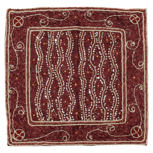 Kilim Antik El İşi İnce Kum Boncuklu Masa Sehpa Fiskos Örtüsü 0854 - Yeni - Çok Renkli