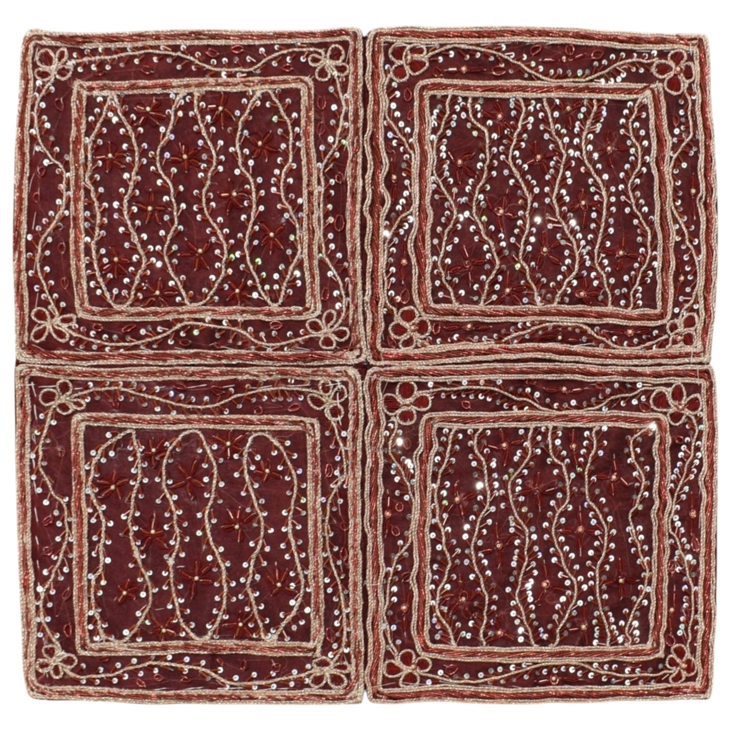 Kilim Antik El İşi İnce Kum Boncuklu Masa Sehpa Fiskos Örtüsü 0855 - Yeni - Çok Renkli