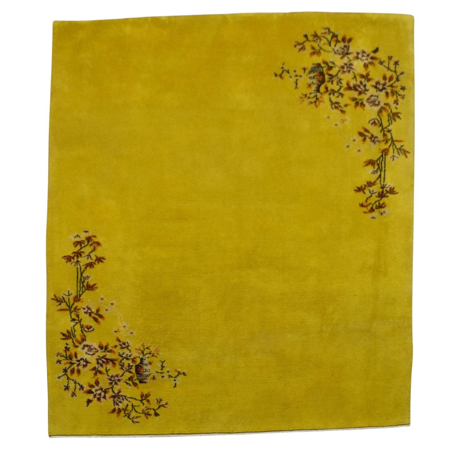 Kilim Antik El Dokuma 7m2 Vazolu Yün Halı 0858 - Yeni - Sarı