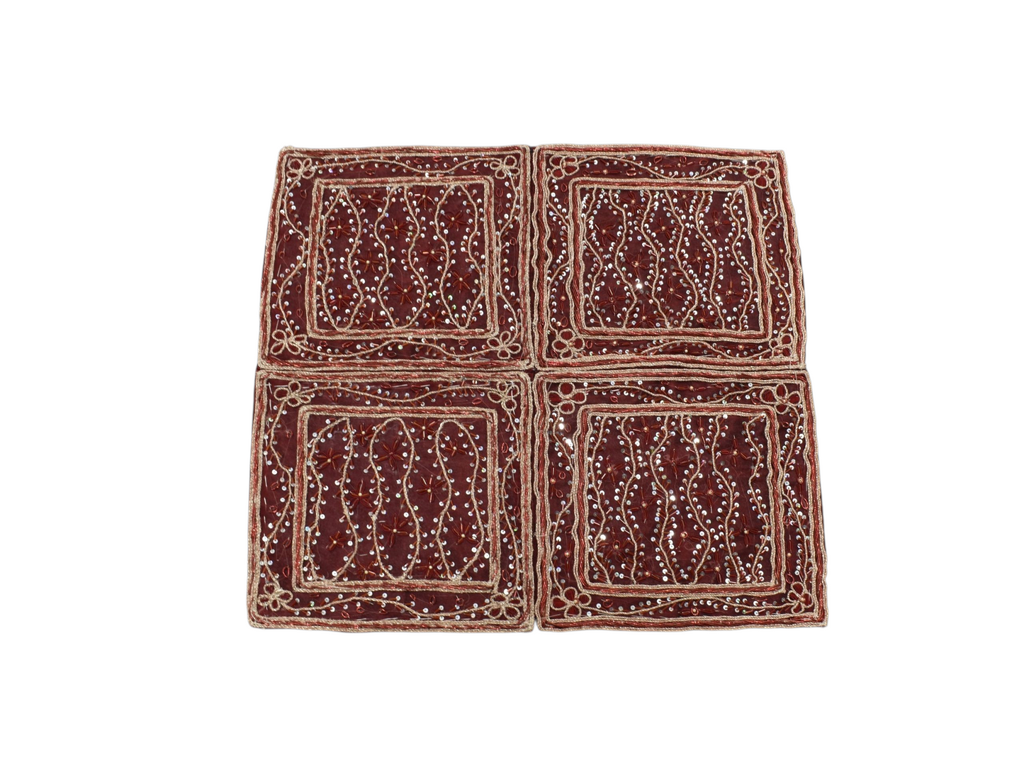 Kilim Antik El İşi İnce Kum Boncuklu Masa Sehpa Fiskos Örtüsü 0872 - Yeni - Çok Renkli