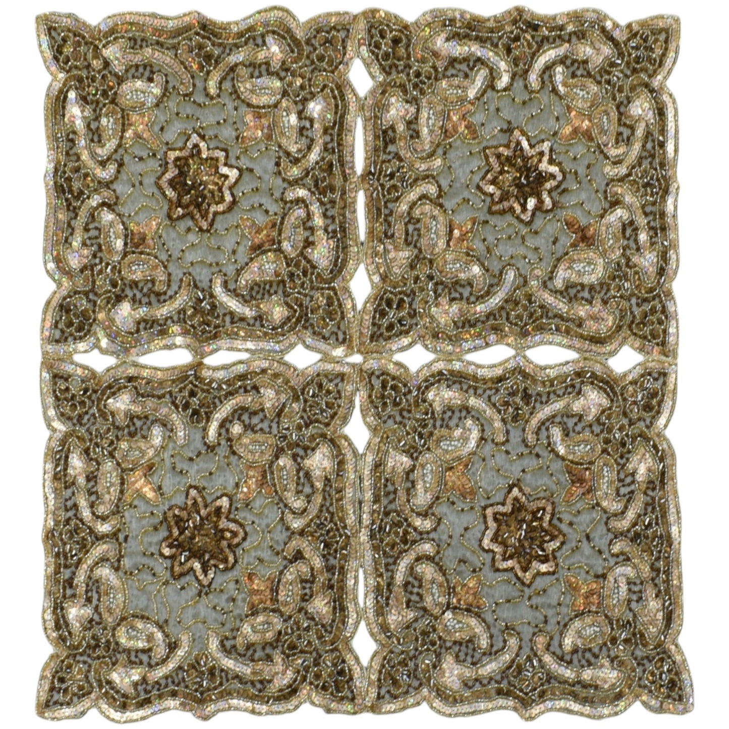 Kilim Antik El İşi Kum Boncuklu İnce Masa Sehpa Fiskos Örtüsü 0880 - Yeni - Çok Renkli