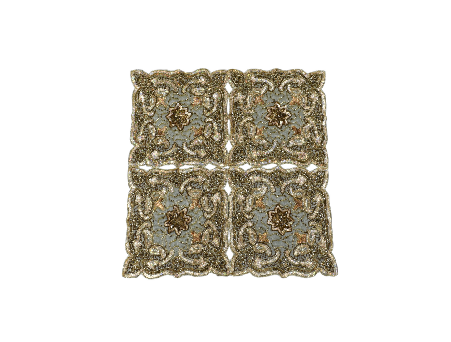 Kilim Antik El İşi Kum Boncuklu İnce Masa Sehpa Fiskos Örtüsü 0880 - Yeni - Çok Renkli