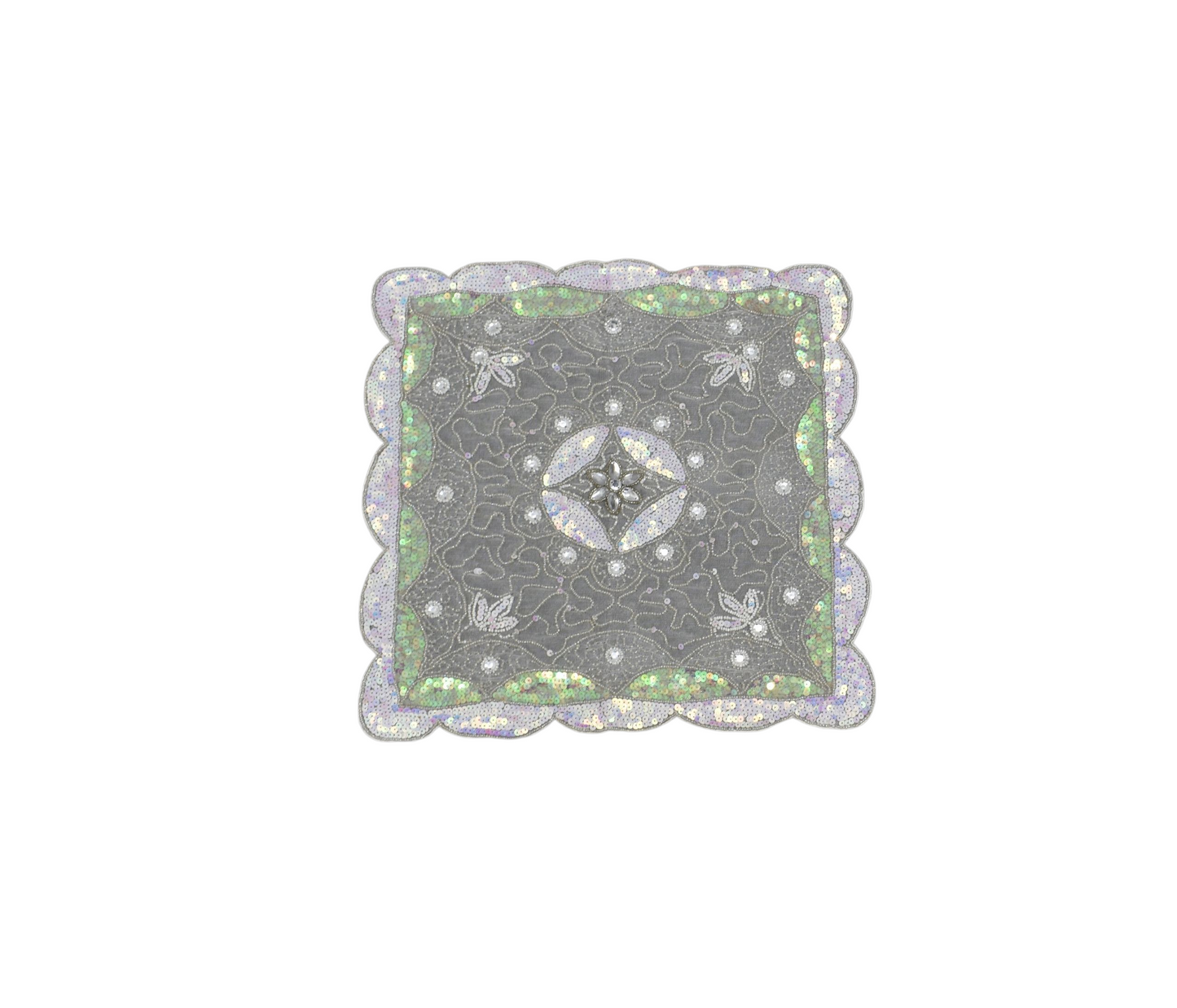 Kilim Antik El İşi İnce Kum Boncuklu Masa Fiskos Sehpa Örtüsü 0885 - Yeni - Çok Renkli