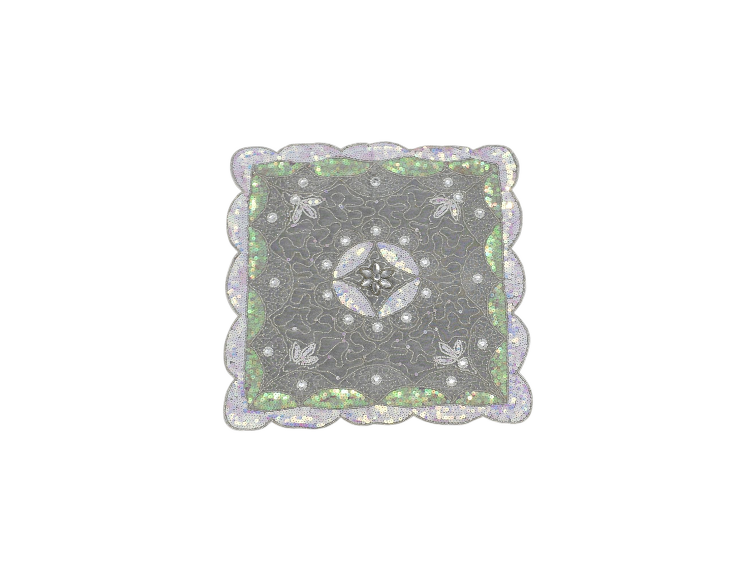 Kilim Antik El İşi İnce Kum Boncuklu Masa Fiskos Sehpa Örtüsü 0885 - Yeni - Çok Renkli