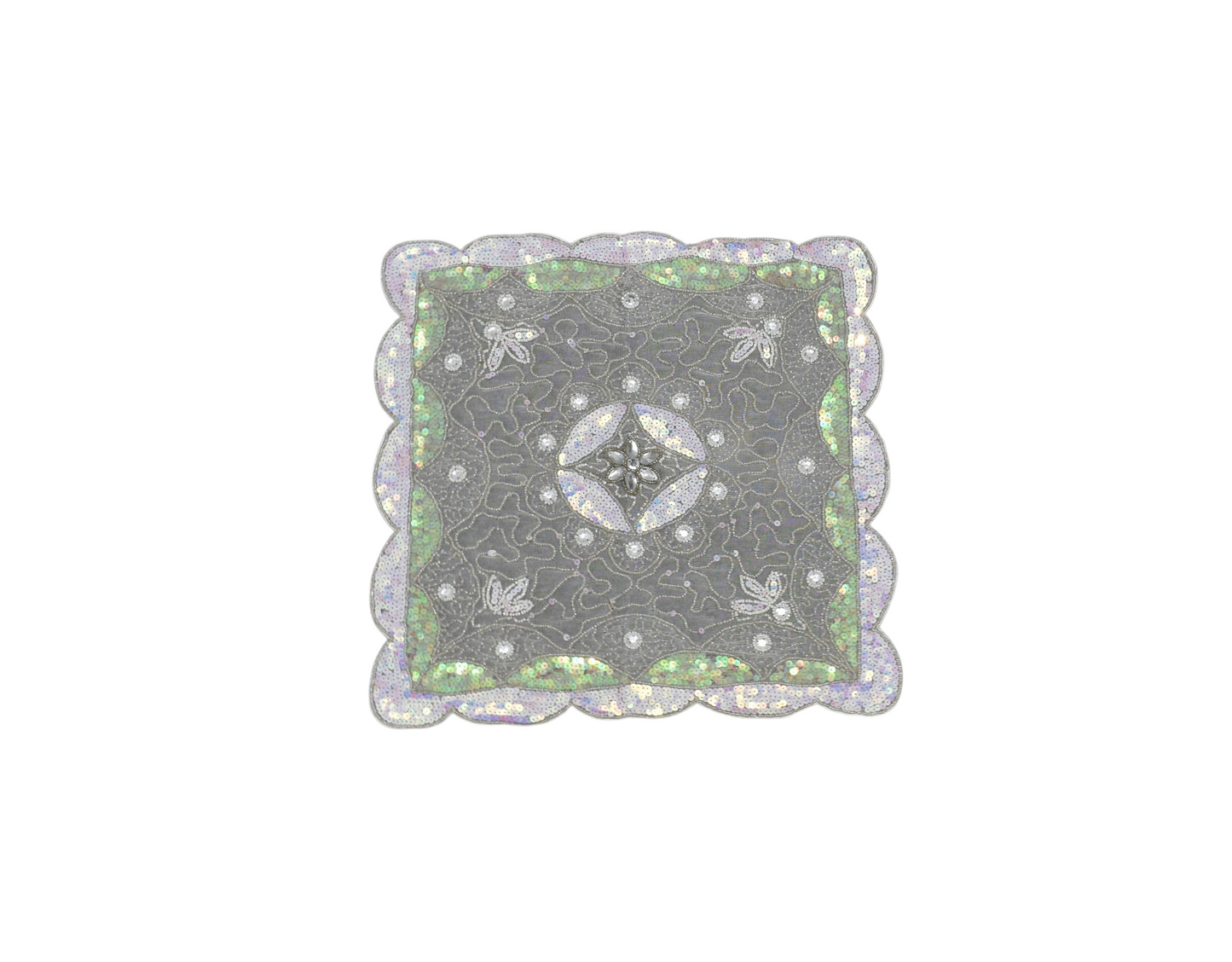 Kilim Antik El İşi İnce Kum Boncuklu Masa Fiskos Sehpa Örtüsü 0885 - Yeni - Çok Renkli