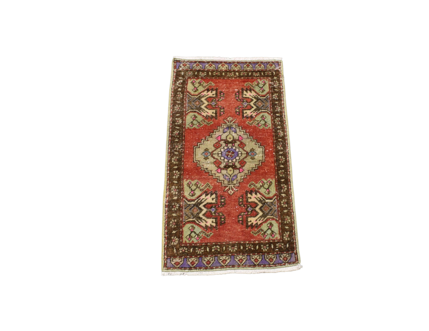Kilim Antik El Dokuma Anadolu Yün Halı 0889 - Vintage - Çok Renkli