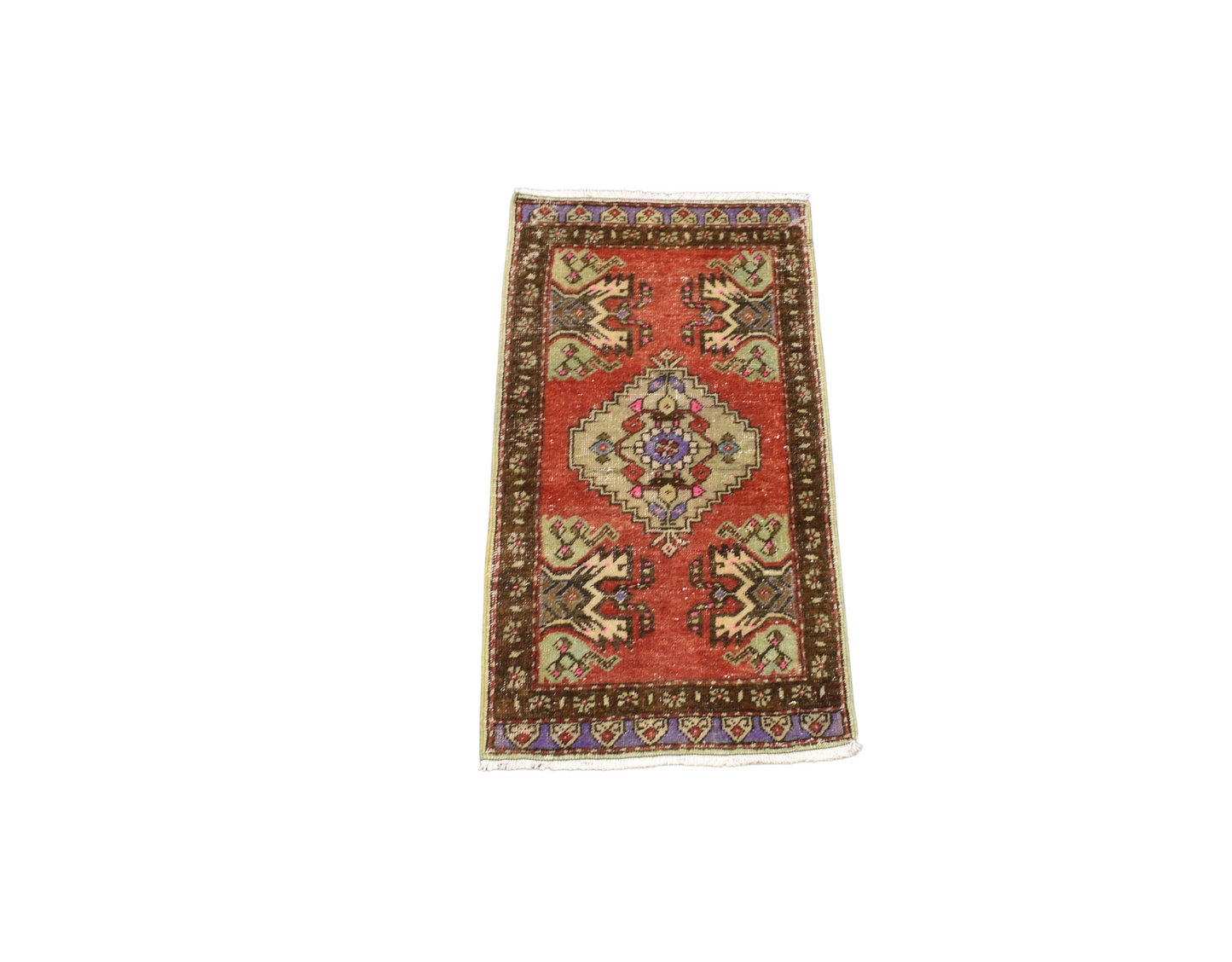 Kilim Antik El Dokuma Anadolu Yün Halı 0889 - Vintage - Çok Renkli
