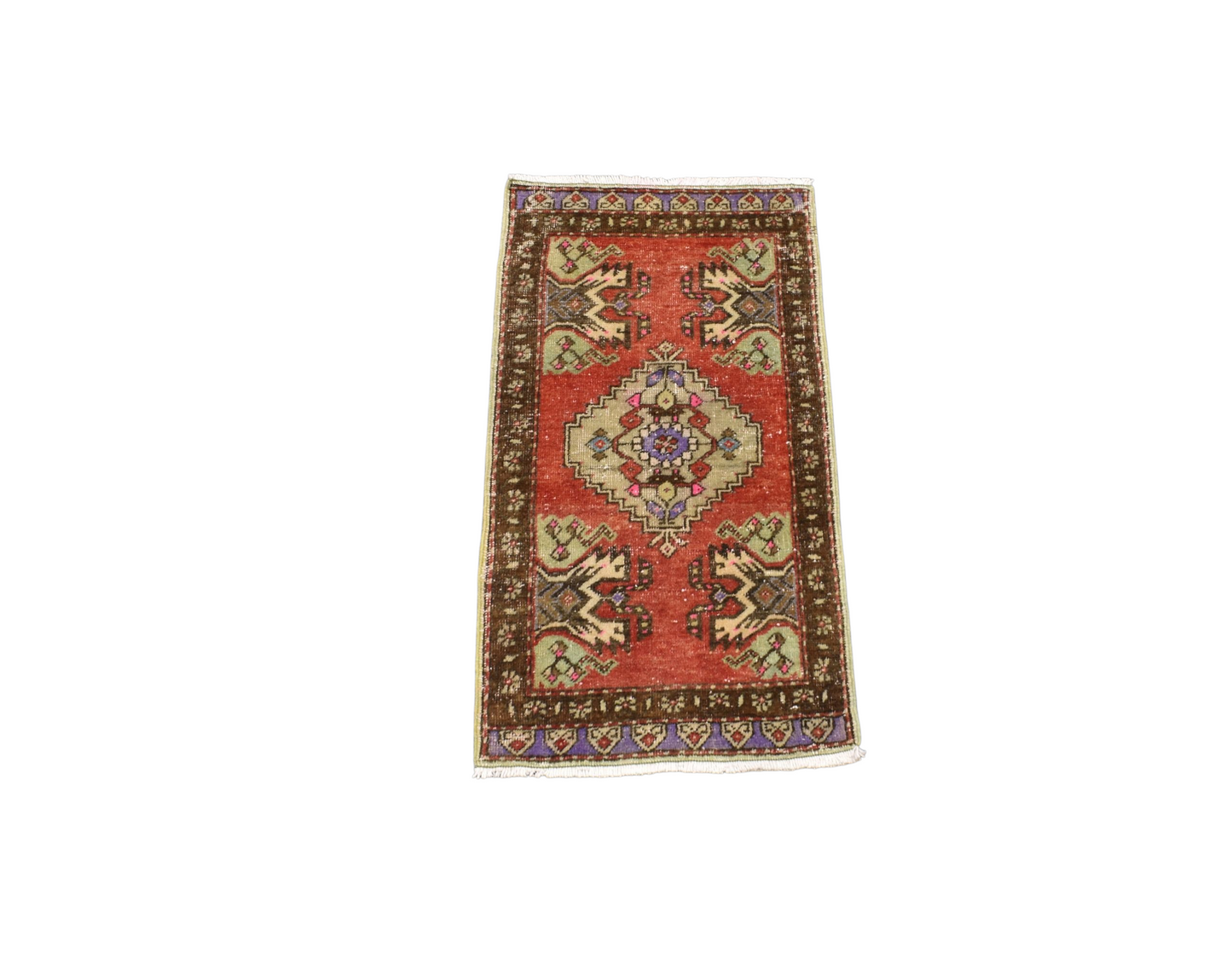 Kilim Antik El Dokuma Anadolu Yün Halı 0889 - Vintage - Çok Renkli