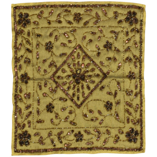 Kilim Antik El İşi İnce Kum Boncuklu Fiskos Masa Sehpa Örtüsü 0898 - Yeni - Çok Renkli