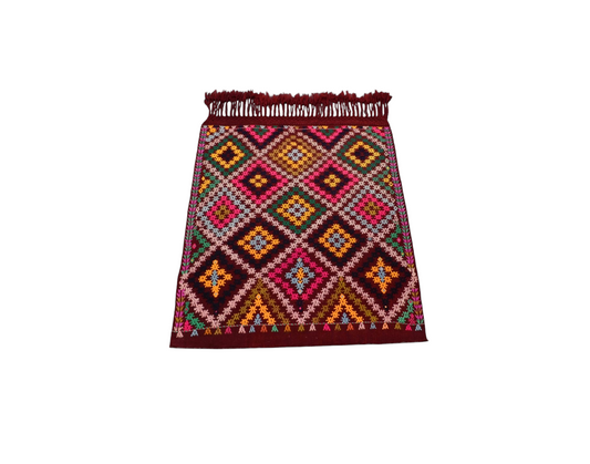 Kilim Antik El Dokuma Yün Çumra Yörük Kilimi 0089 - Yeni - Çok Renkli