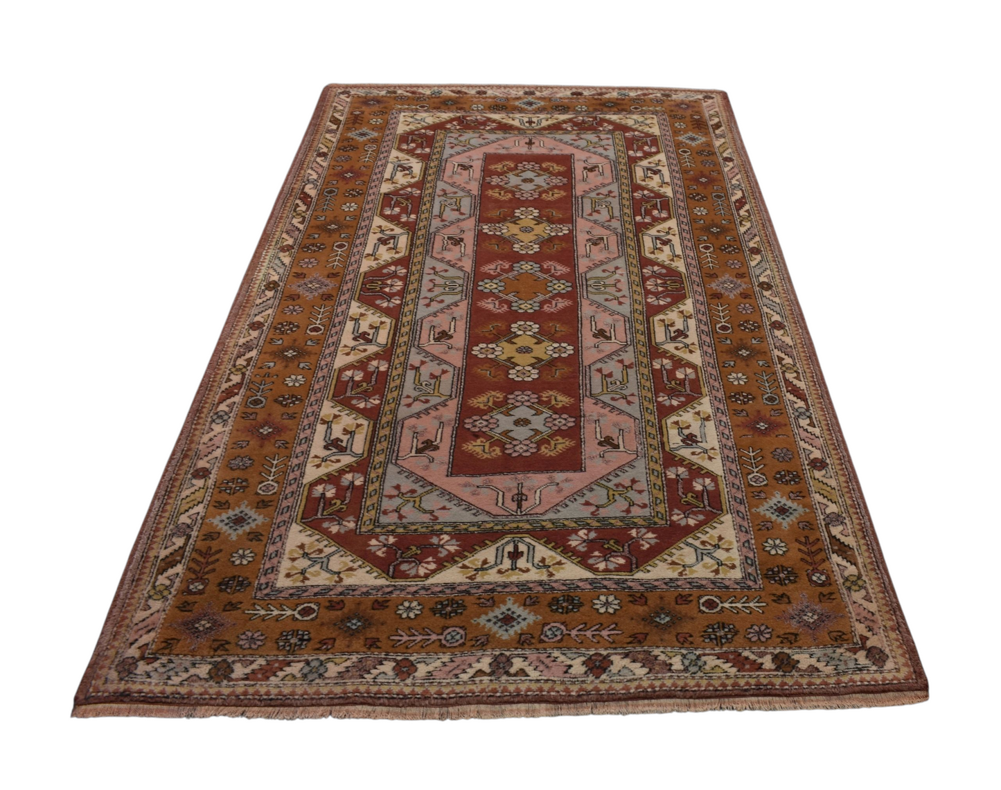 Kilim Antik El Dokuma 5m2 Bozalan Milas Muğla Yün Halı 0903 - Yeni - Çok Renkli