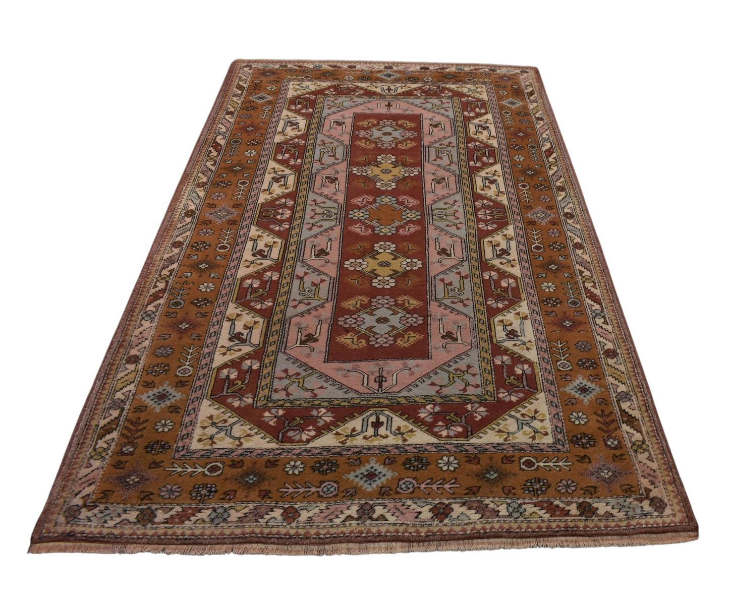 Kilim Antik El Dokuma 5m2 Bozalan Milas Muğla Yün Halı 0903 - Yeni - Çok Renkli