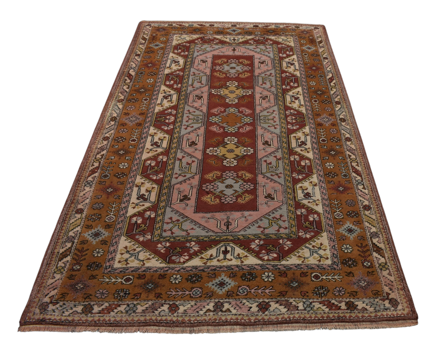 Kilim Antik El Dokuma 5m2 Bozalan Milas Muğla Yün Halı 0903 - Yeni - Çok Renkli