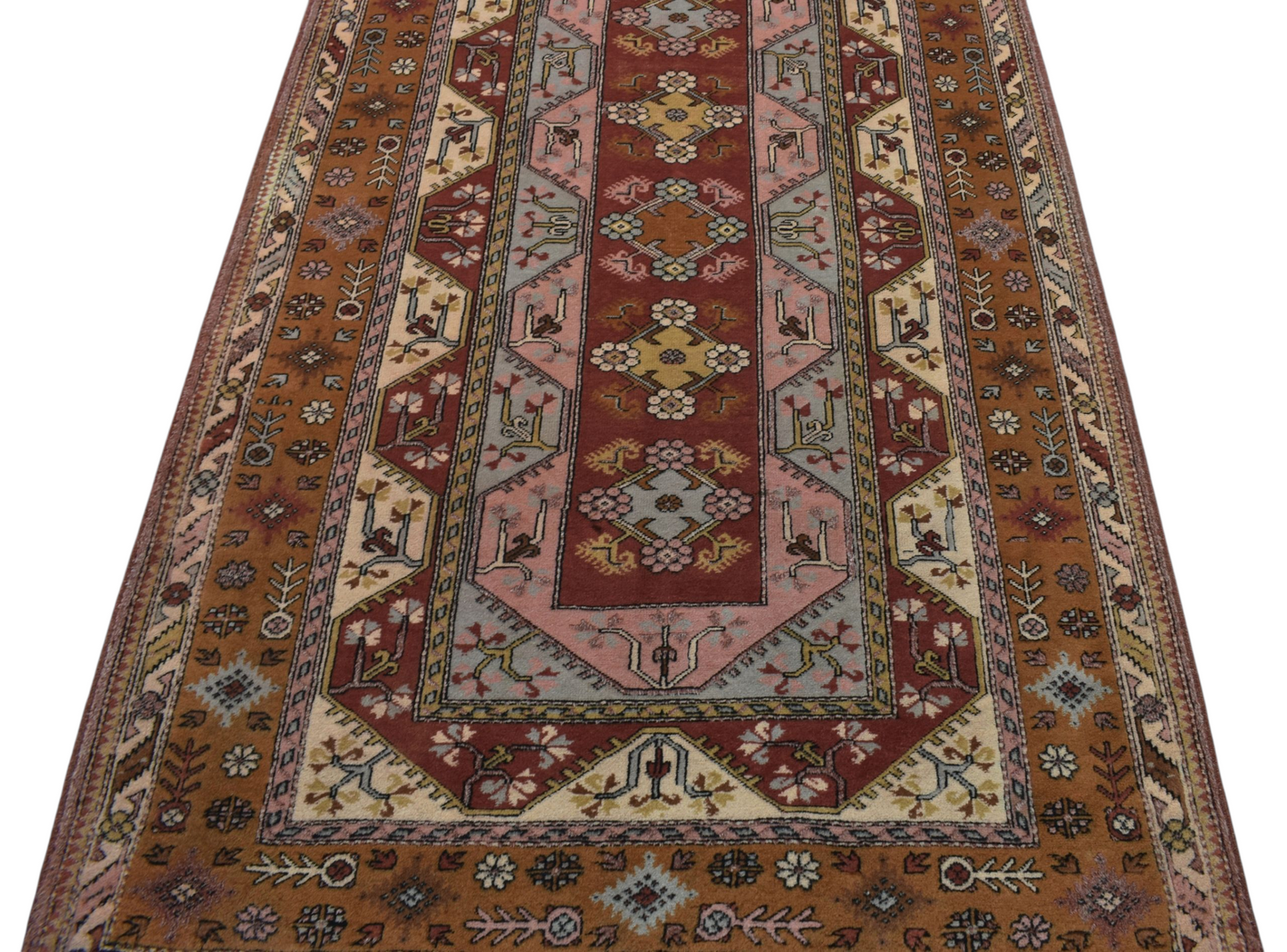 Kilim Antik El Dokuma 5m2 Bozalan Milas Muğla Yün Halı 0903 - Yeni - Çok Renkli