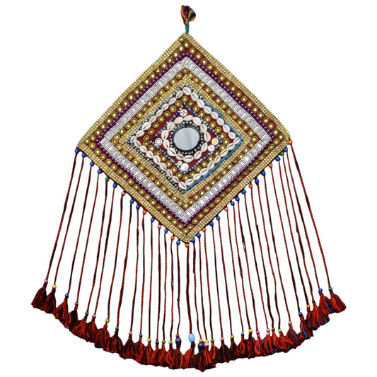 Kilim Antik El Dokuma Duvar Süsü Aynalı Yörük Kilim Nazarlık 0904 - Yeni - Çok Renkli