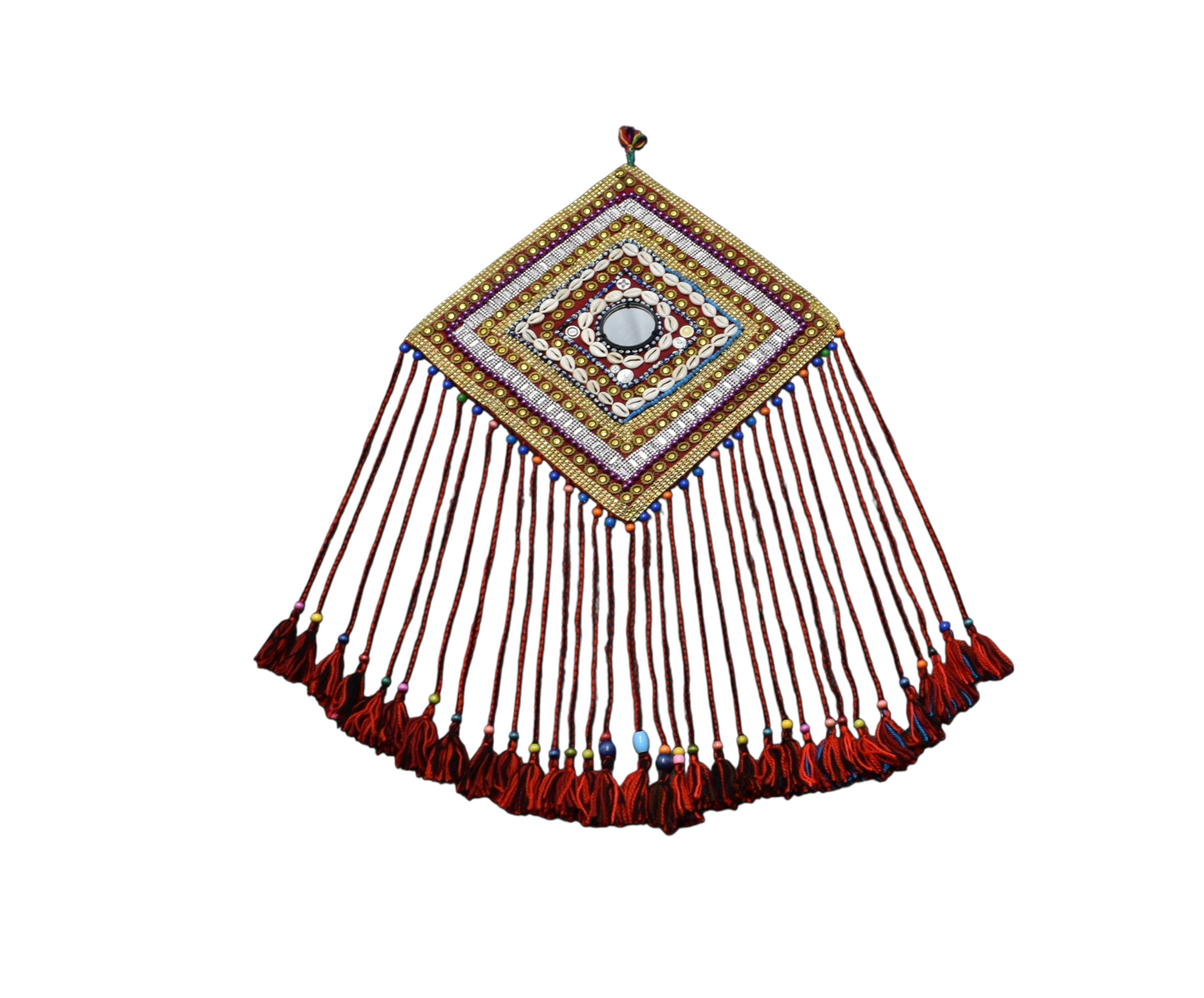 Kilim Antik El Dokuma Duvar Süsü Aynalı Yörük Kilim Nazarlık 0904 - Yeni - Çok Renkli