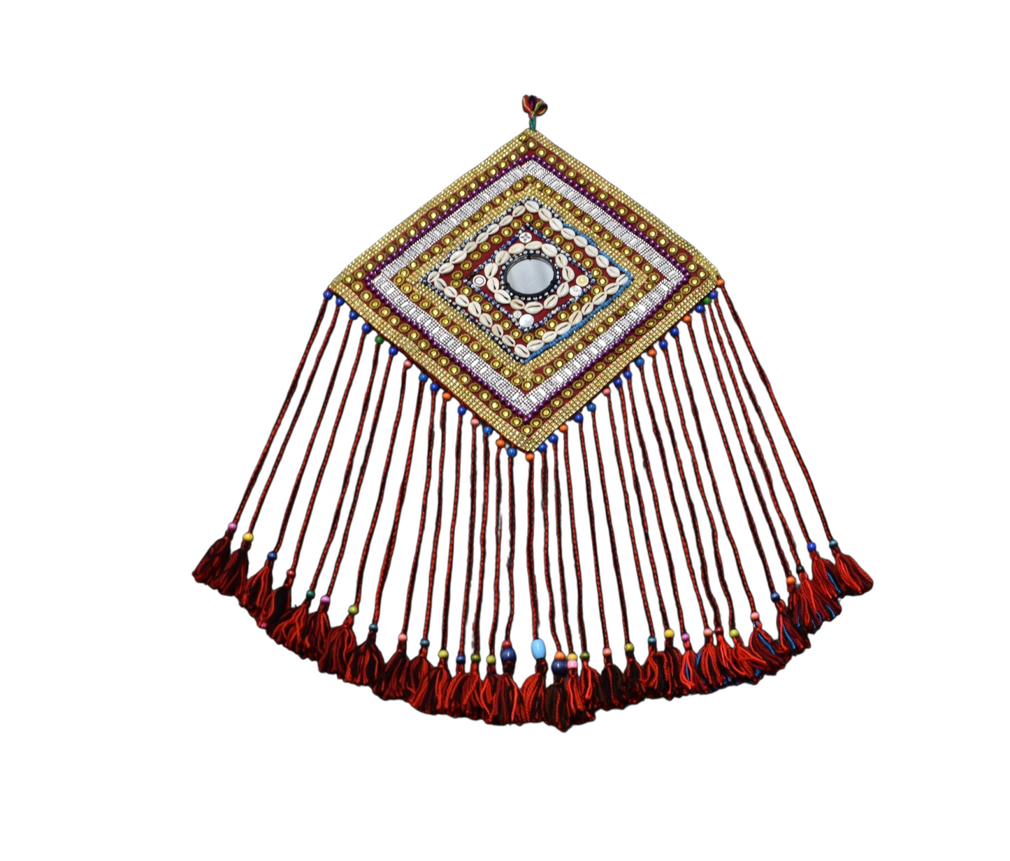 Kilim Antik El Dokuma Duvar Süsü Aynalı Yörük Kilim Nazarlık 0904 - Yeni - Çok Renkli
