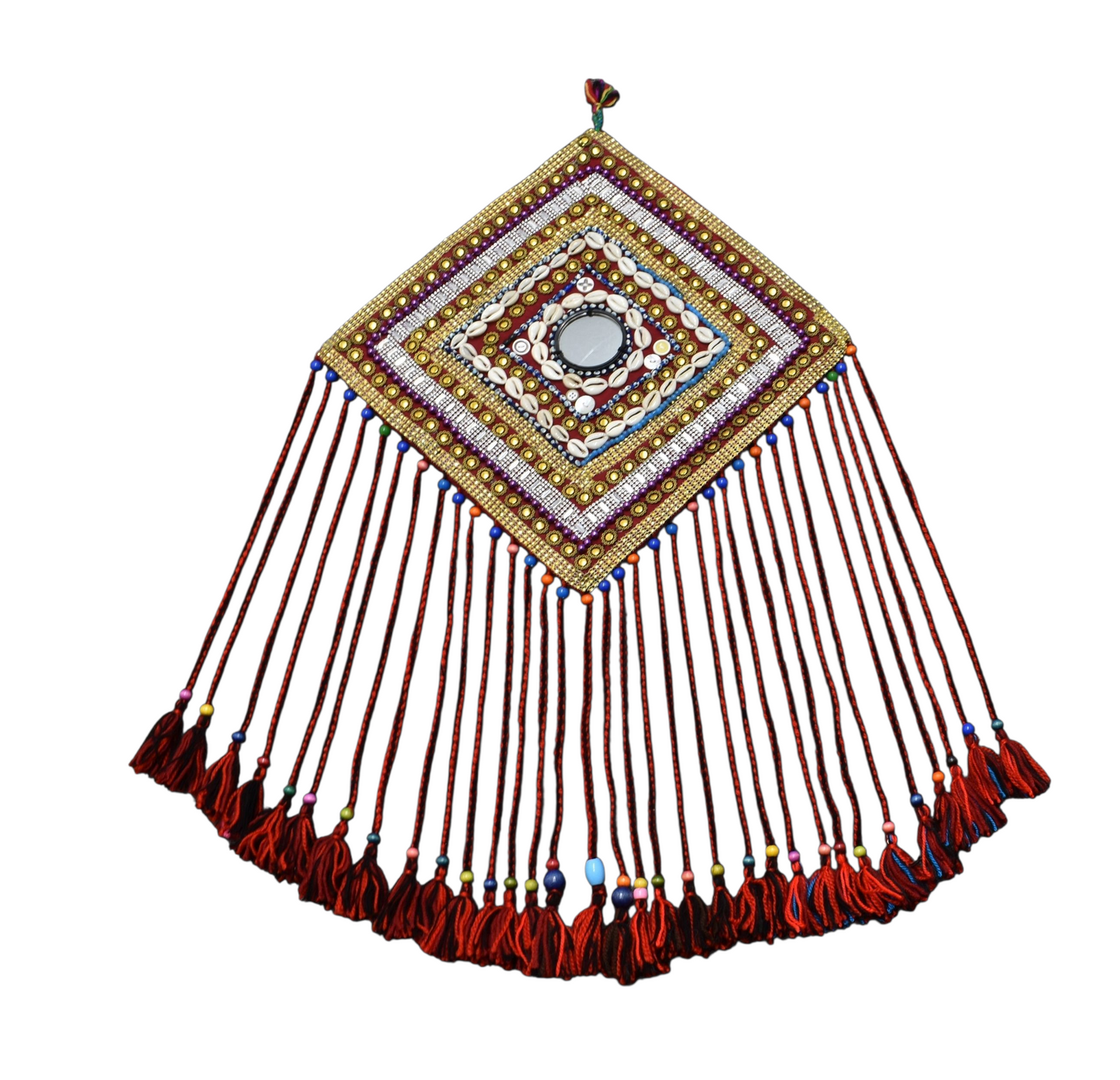 Kilim Antik El Dokuma Duvar Süsü Aynalı Yörük Kilim Nazarlık 0904 - Yeni - Çok Renkli