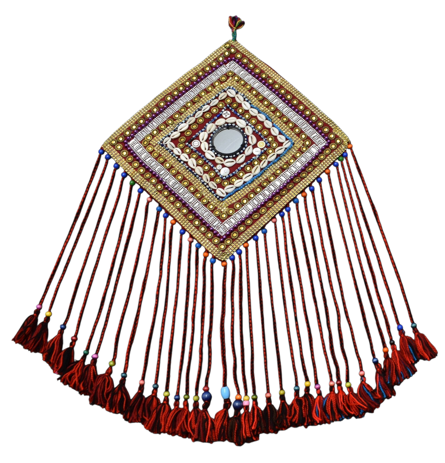 Kilim Antik El Dokuma Duvar Süsü Aynalı Yörük Kilim Nazarlık 0904 - Yeni - Çok Renkli