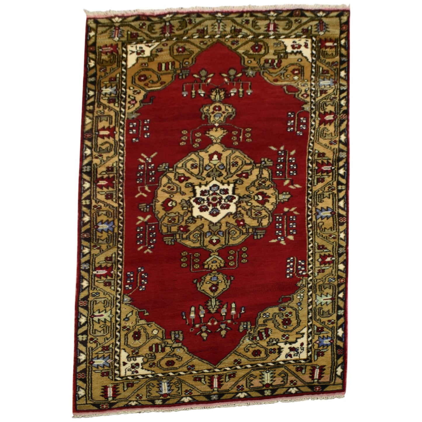 Kilim Antik El Dokuma Ezine Çanakkale Yörük Yün Halı 0909 - Yeni - Kırmızı