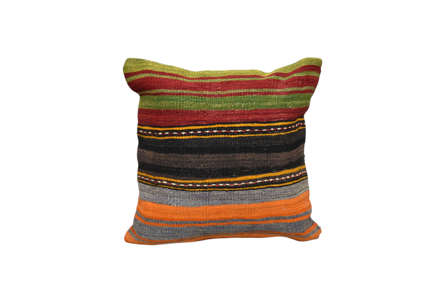 Kilim Antik El Dokuma Dekoratif Kilim Kırlent Yastık Kılıfı 0911 - Yeni - Çok Renkli