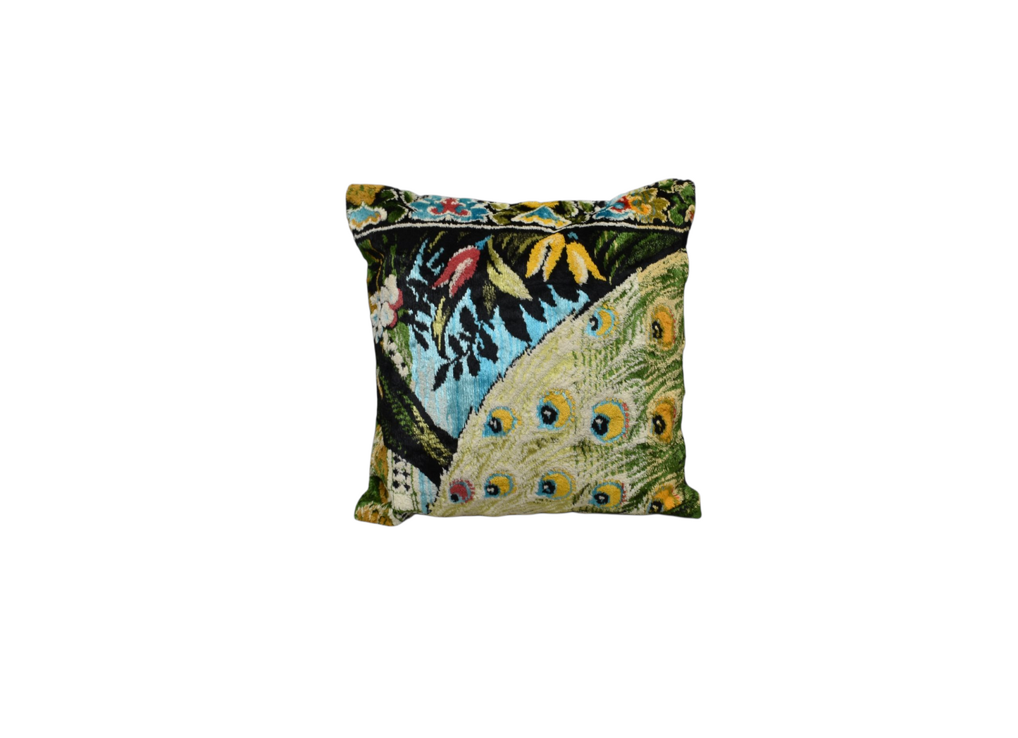 Kilim Antik Kadife Dokuma Dekoratif Kilim Kırlent Yastık Kılıfı 0921 - Yeni - Çok Renkli