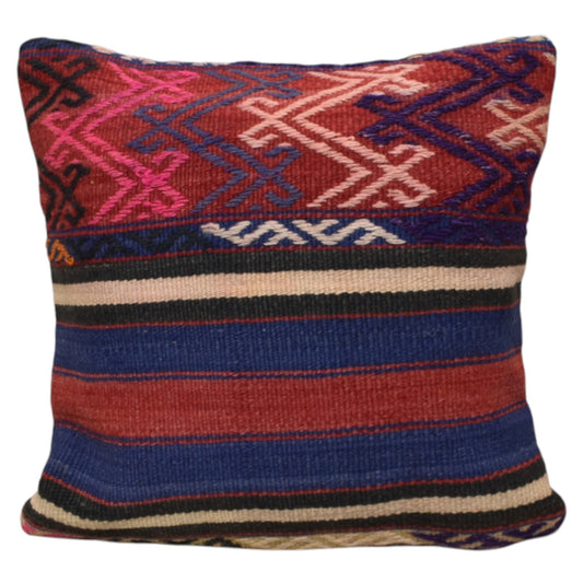 Kilim Antik El Dokuma Dekoratif Kilim Kırlent Yastık Kılıfı 0926 - Yeni - Çok Renkli