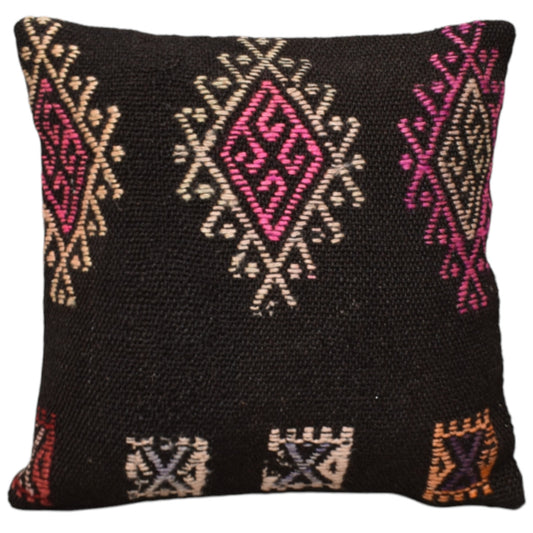 Kilim Antik El Dokuma Dekoratif Kilim Kırlent Yastık Kılıfı 0927 - Yeni - Çok Renkli