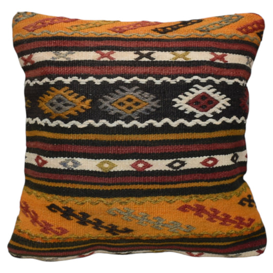 Kilim Antik El Dokuma Dekoratif Kilim Kırlent Yastık Kılıfı 0958 - Yeni - Çok Renkli