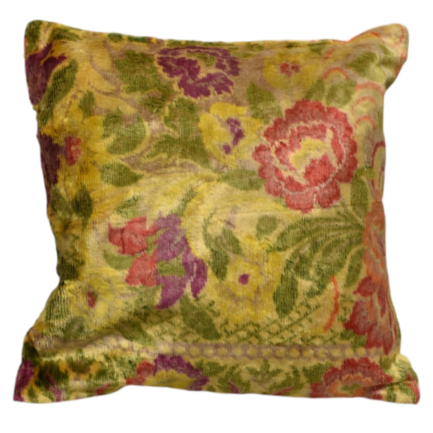 Kilim Antik Kadife Dokuma Dekoratif Kilim Kırlent Yastık Kılıfı 0962 - Yeni - Çok Renkli