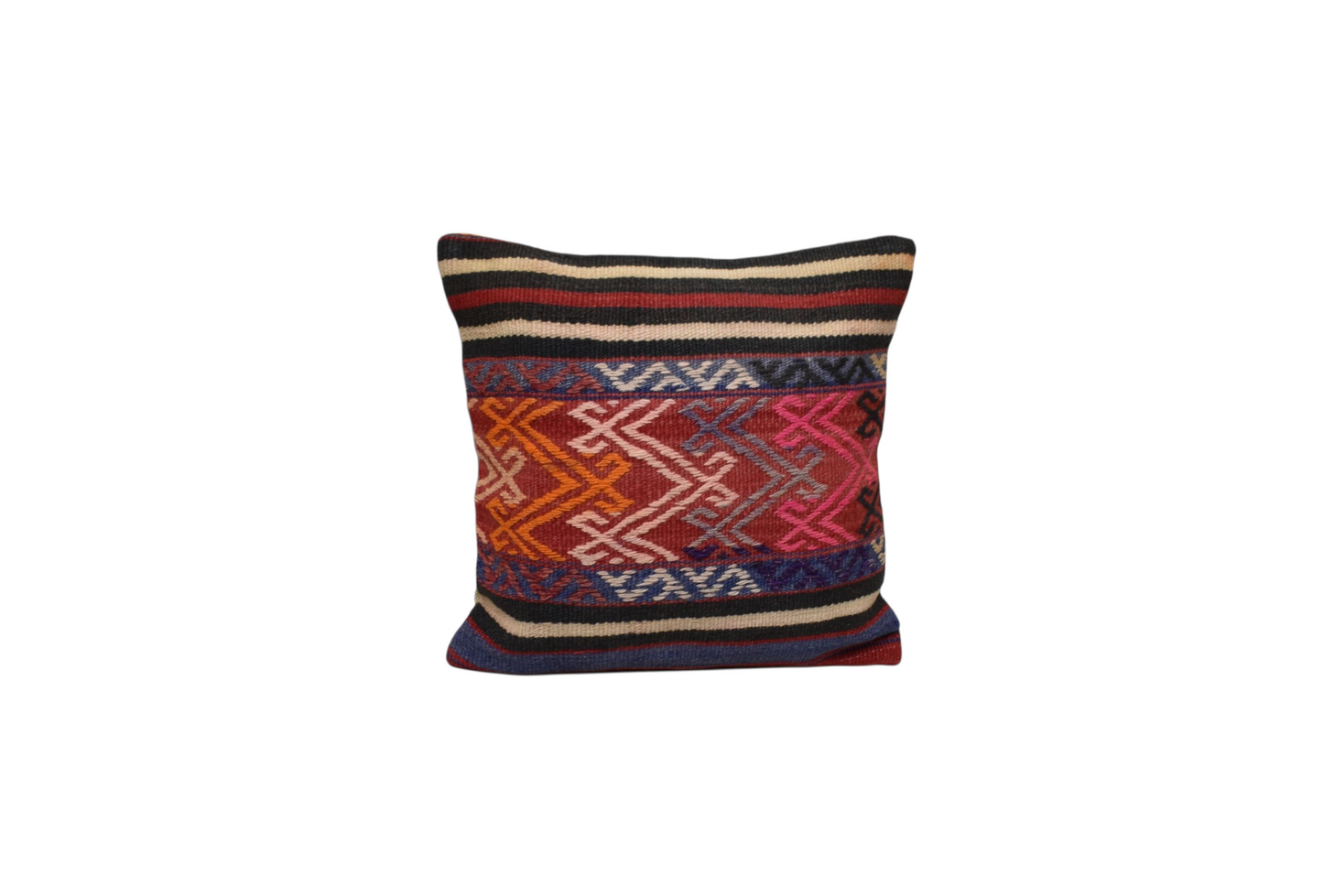 Kilim Antik El Dokuma Dekoratif Kilim Kırlent Yastık Kılıfı 0976 - Yeni - Çok Renkli