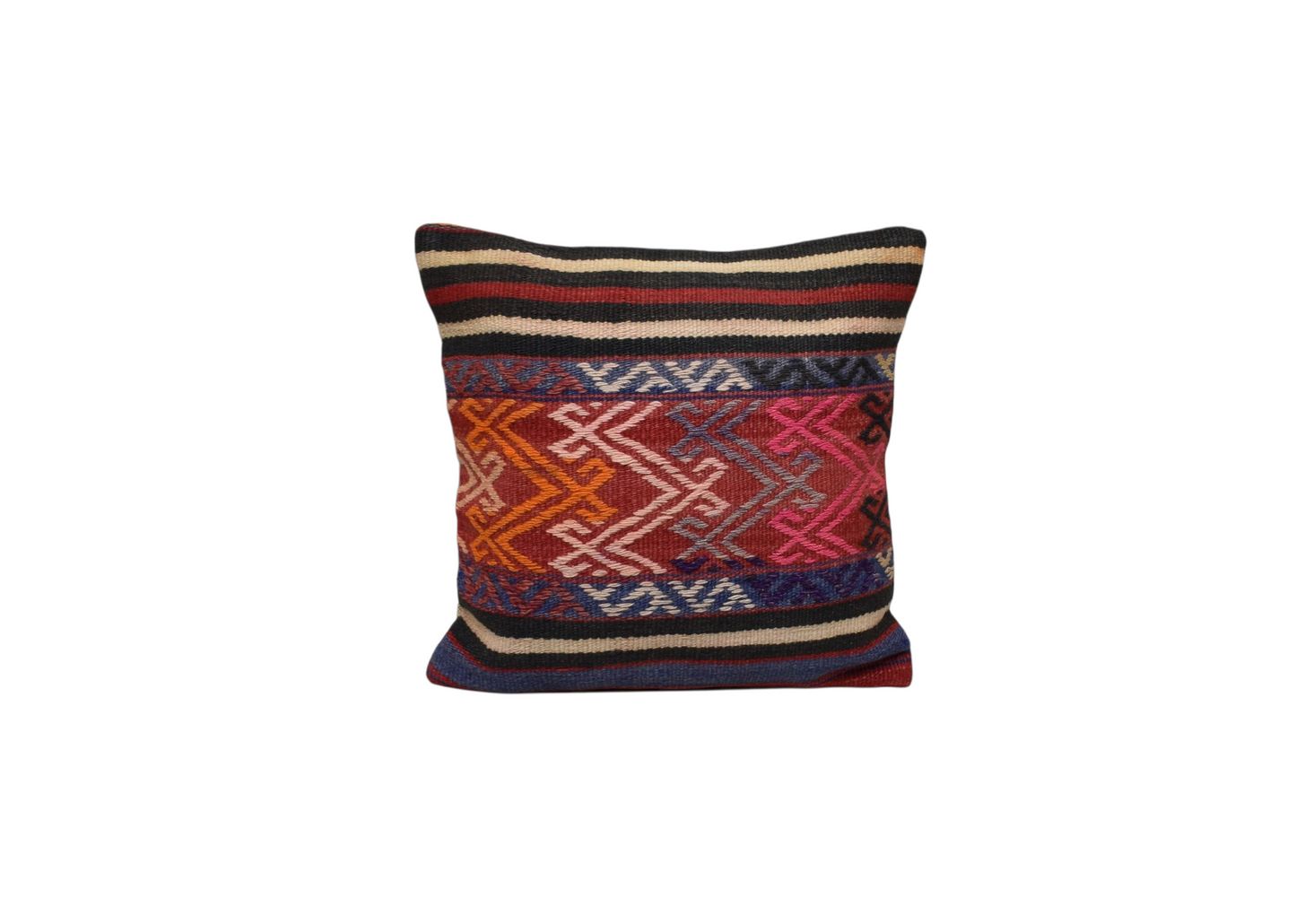 Kilim Antik El Dokuma Dekoratif Kilim Kırlent Yastık Kılıfı 0976 - Yeni - Çok Renkli