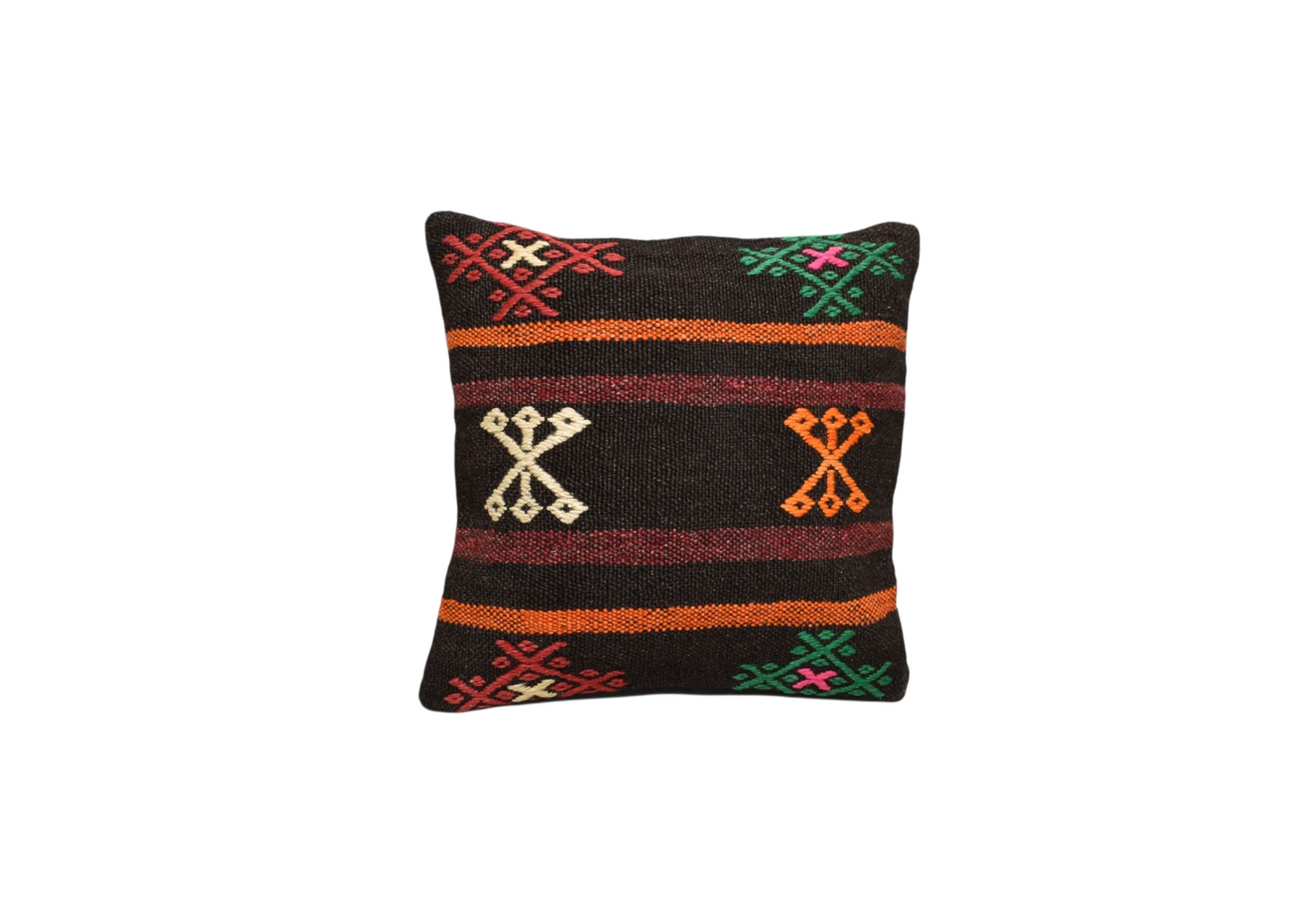 Kilim Antik El Dokuma Dekoratif Kilim Kırlent Yastık Kılıfı 0988 - Yeni - Çok Renkli