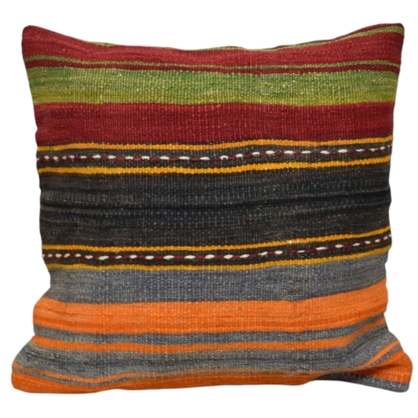 Kilim Antik El Dokuma Dekoratif Kilim Kırlent Yastık Kılıfı 0992 - Yeni - Çok Renkli