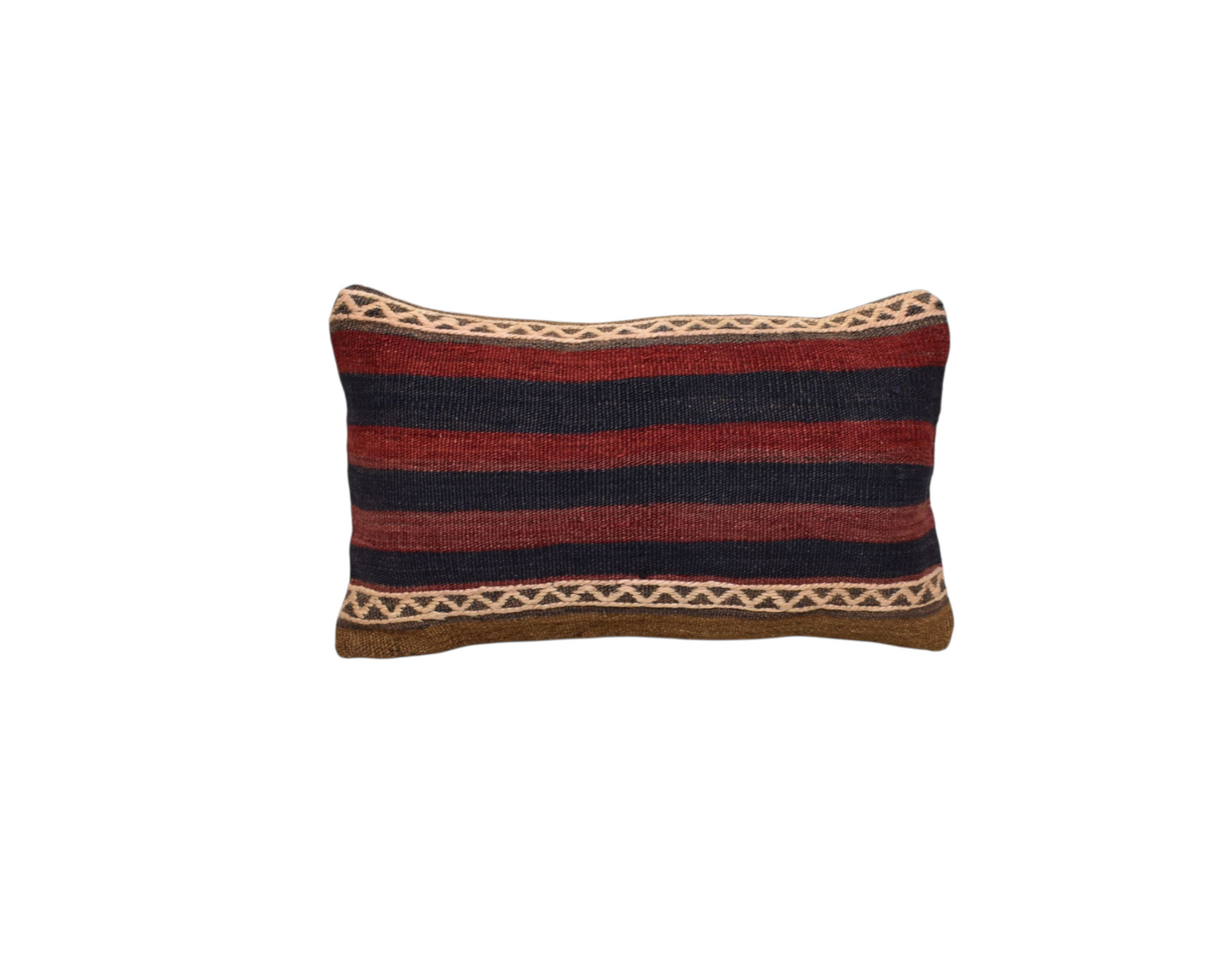 Kilim Antik El Dokuma Dekoratif Lumbar Kilim Kırlent Yastık Kılıfı 0996 - Yeni - Çok Renkli