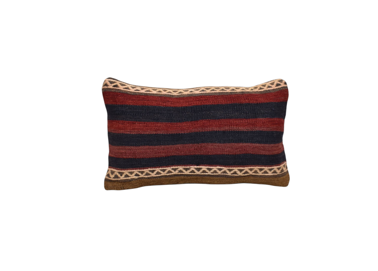 Kilim Antik El Dokuma Dekoratif Lumbar Kilim Kırlent Yastık Kılıfı 0996 - Yeni - Çok Renkli