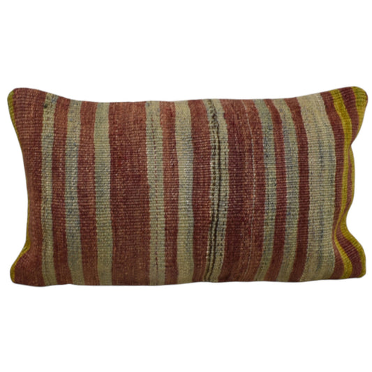 Kilim Antik El Dokuma Dekoratif Lumbar Kilim Kırlent Yastık Kılıfı 0997 - Yeni - Çok Renkli